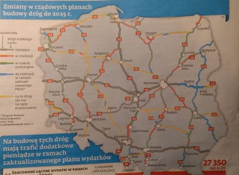 Zabrakło pieniędzy na S74 i S12 z Piotrkowa