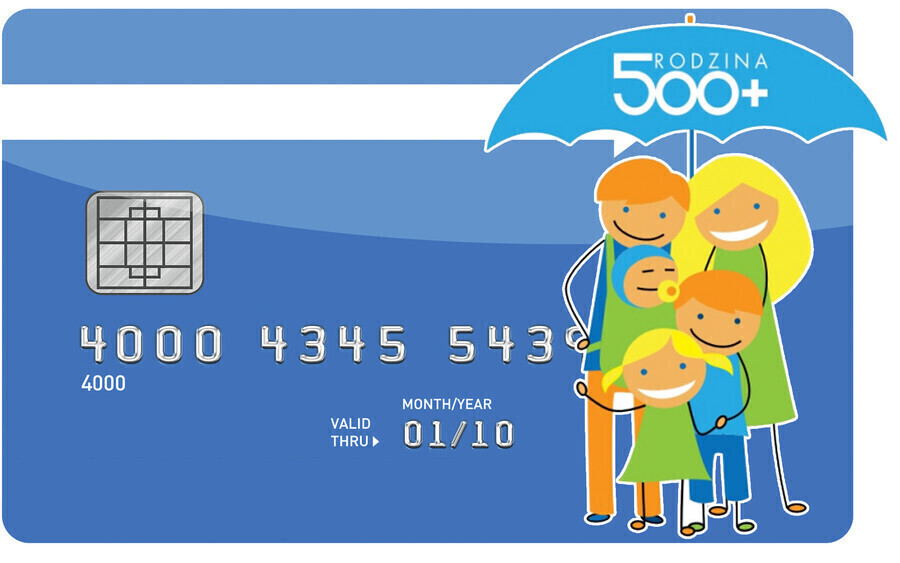 500 na kartę płatniczą