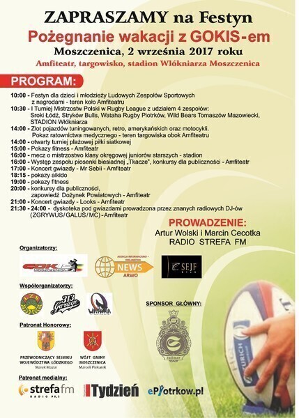 Zakończenie wakacji z GOKIS-em. Festyn w Moszczenicy
