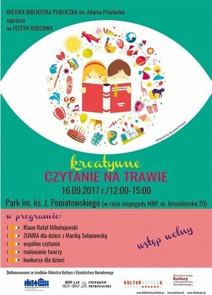 Kreatywne czytanie na trawie