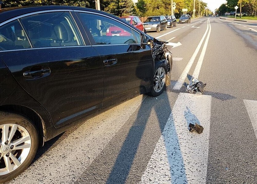 Zderzenie na skrzyżowaniu