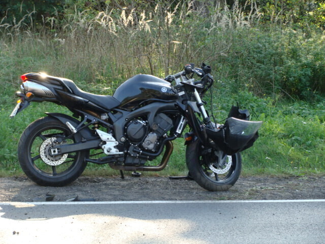 Wypadek motocyklistów