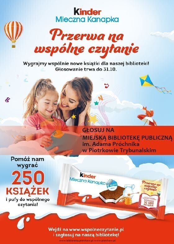 Piotrkowianie głosujmy na naszą bibliotekę