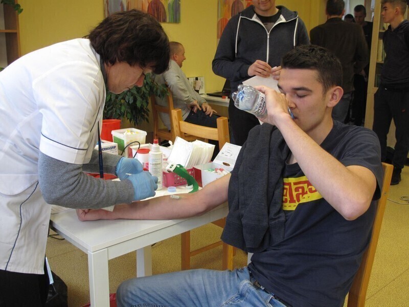 W szkole na Piomie oddawali krew