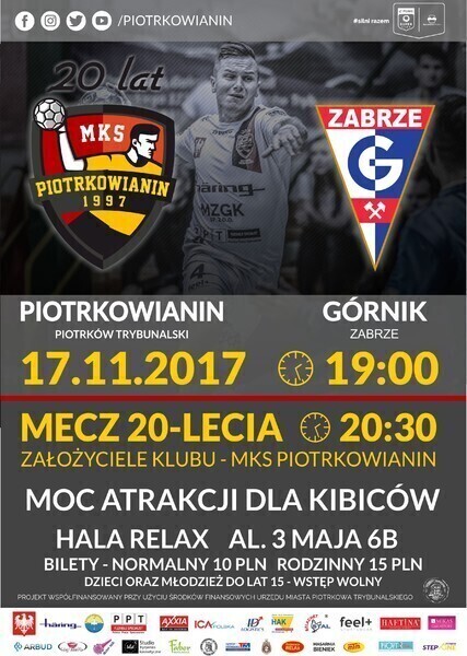 Jubileuszowy mecz Piotrkowianina