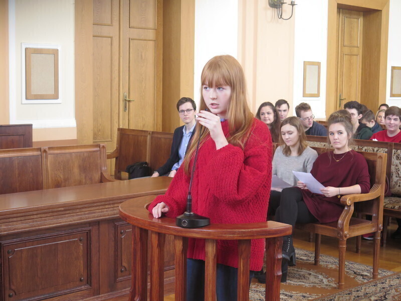 Uczniowie stali się prawnikami podczas...symulacji rozprawy
