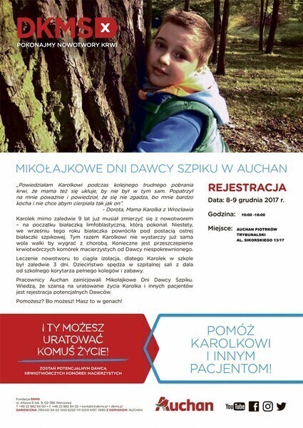 Mikołajkowe Dni Dawcy Szpiku w Auchan