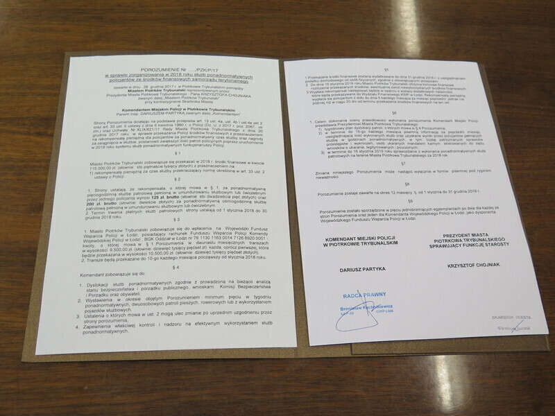 115 tysięcy złotych na patrole ponadnormatywne