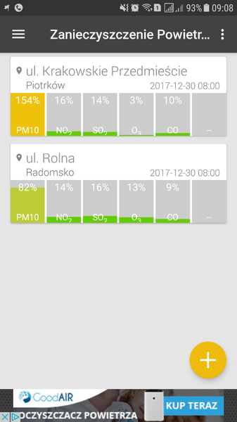 Duży smog nad regionem