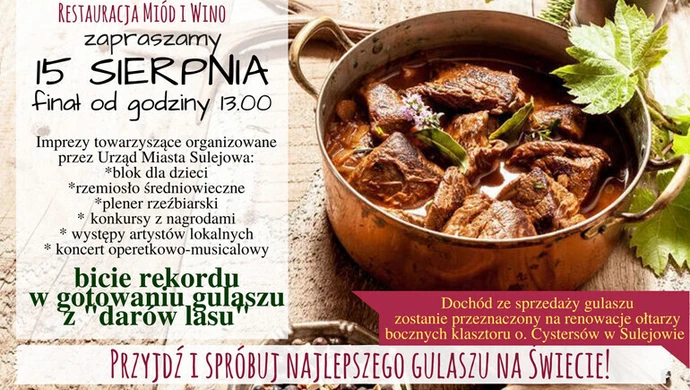 Hotel Podklasztorze pobija rekord Polski w gotowaniu gulaszu