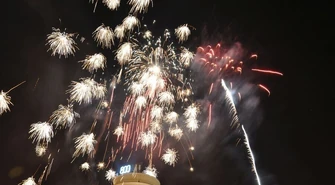 Pokaz fajerwerków w Piotrkowie 