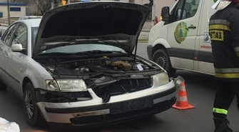 Zderzenie dwóch volkswagenów w Piotrkowie