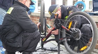 W Rynku Trybunalskim znakowali rowery