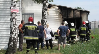 Pożar warsztatu samochodowego - AKTUALIZACJA