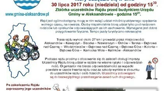 Rodzinny Rajd Rowerowy w Aleksandrowie