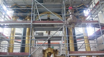 Rozpoczął się remont prezbiterium w kościele o. Bernardynów