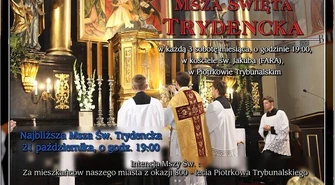 Msza św. Trydencka w intencji mieszkańców Piotrkowa