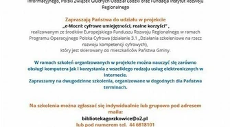 Bezpłatny kurs obsługi komputera dla mieszkańców gminy Gorzkowice 