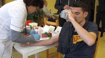 W szkole na Piomie oddawali krew 