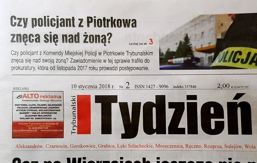 Czy policjant z Piotrkowa znęca się nad żoną