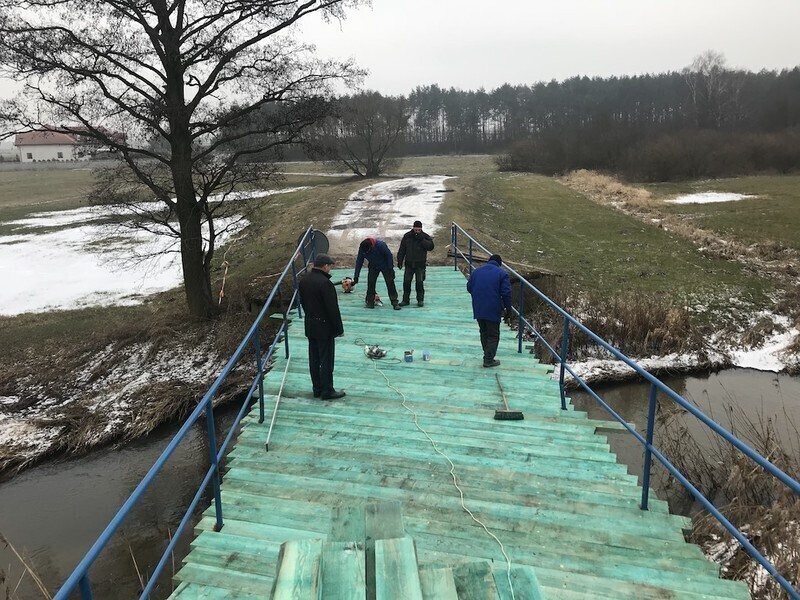 Wolbórz wzmacniają mosty