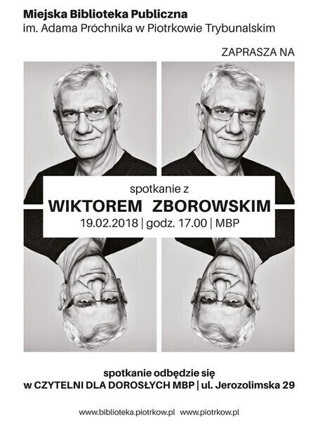 Spotkanie z Wiktorem Zborowskim w piotrkowskiej bibliotece
