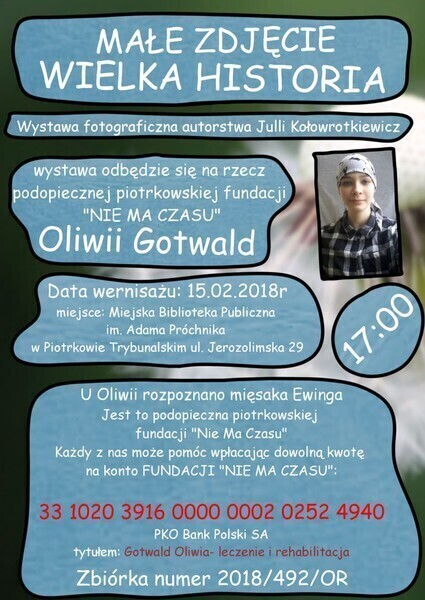 Zobacz wystawę wesprzyj Oliwię