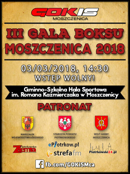 III Gala Boksu w Moszczenicy
