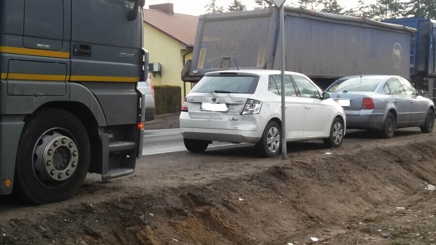 W Uszczynie zderzyły się cztery samochody