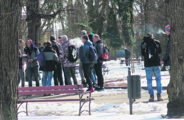 Komu przeszkadza dymek w parku