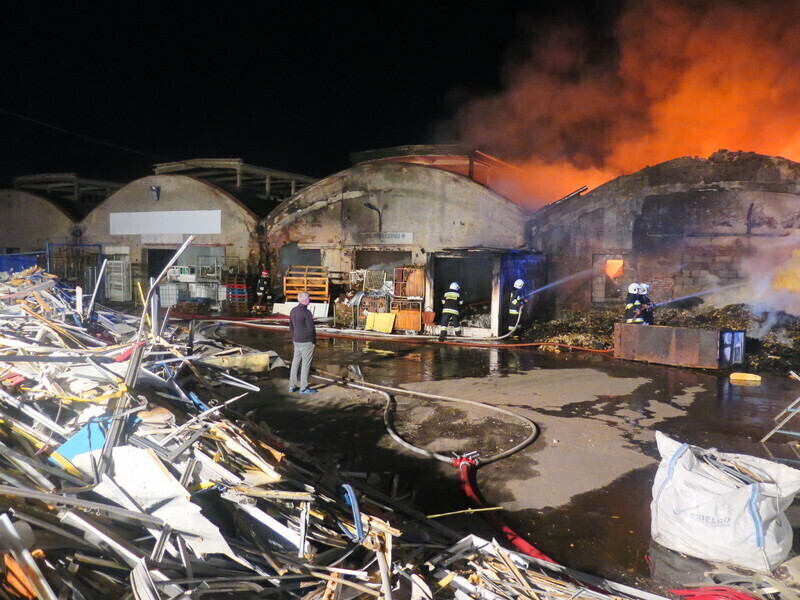 Pożar na Topolowej w Piotrkowie