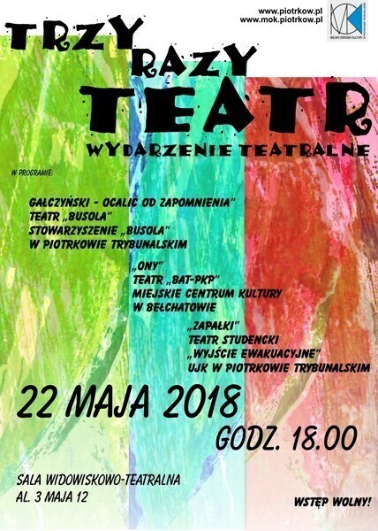 Trzy Razy Teatr w piotrkowskim MOKu