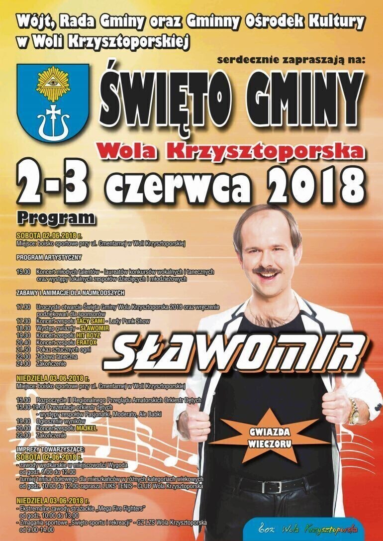 Wola Krzysztoporska zaprasza na koncert Sławomira