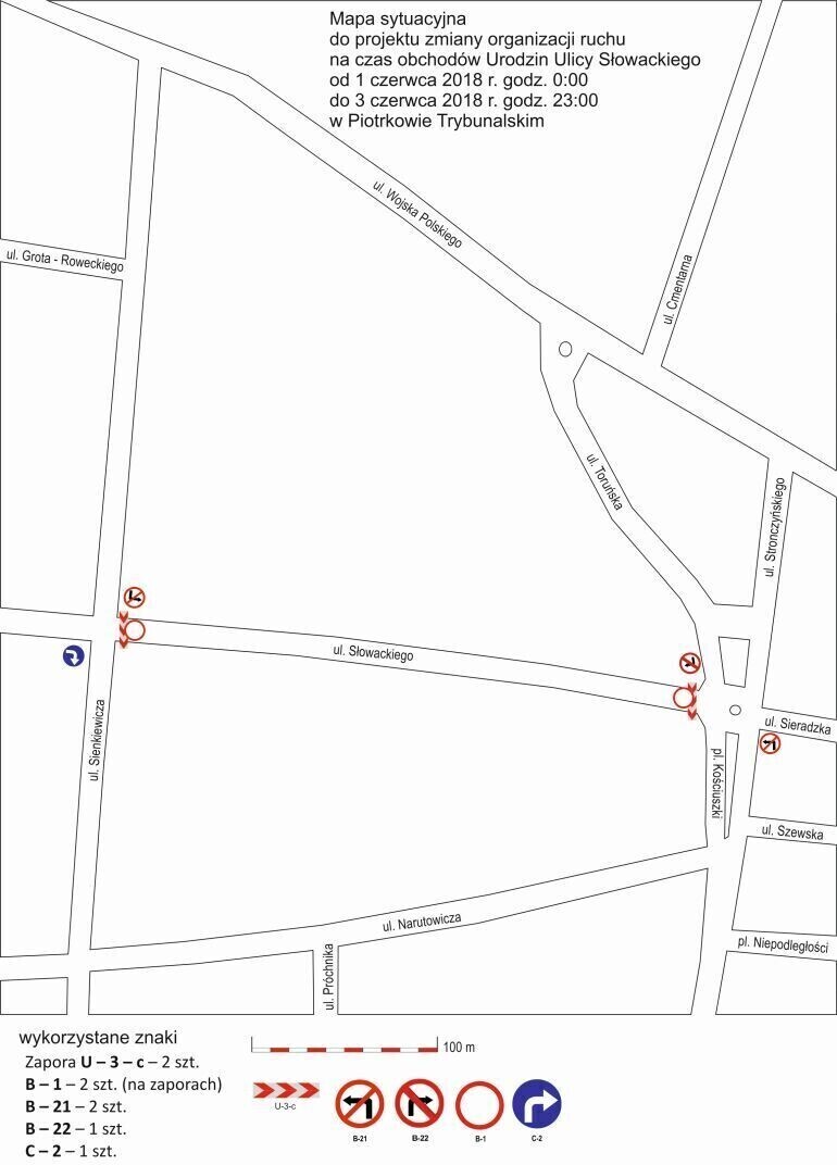 Uwaga Zmiana organizacji ruchu w centrum Piotrkowa