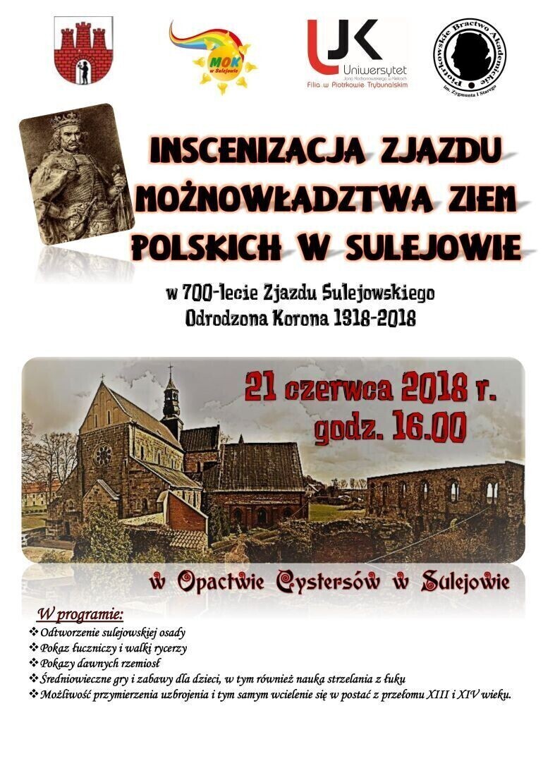 Zapraszamy na inscenizację do Sulejowa