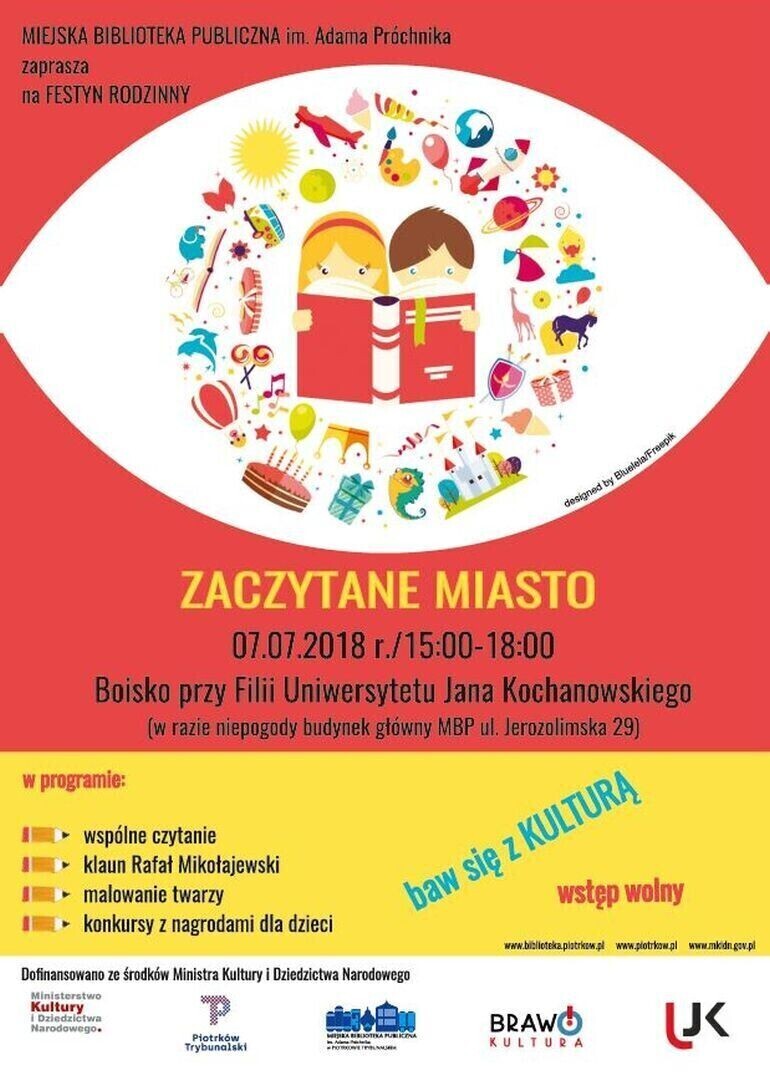 Zaczytany Piotrków. Biblioteka zaprasza na festyn