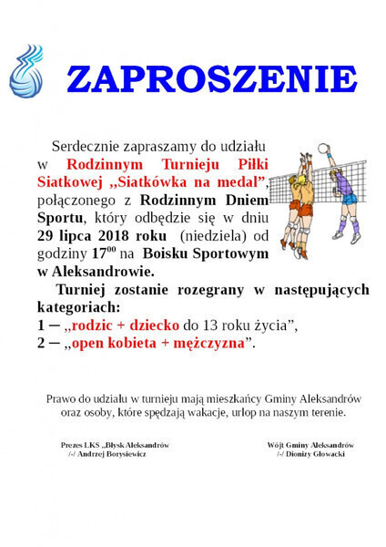 Siatkówka na medal w Aleksandrowie