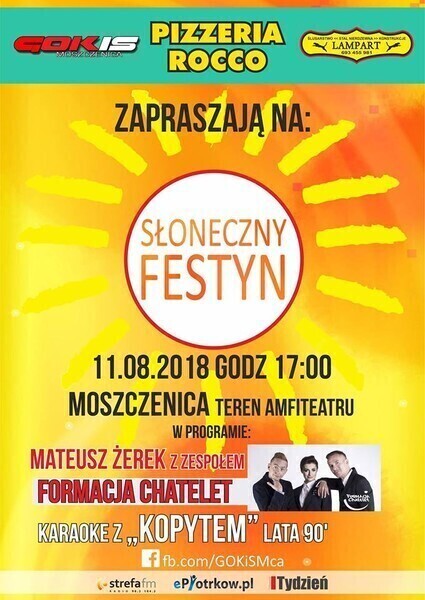 Moszczenica zaprasza na Słoneczny Festyn