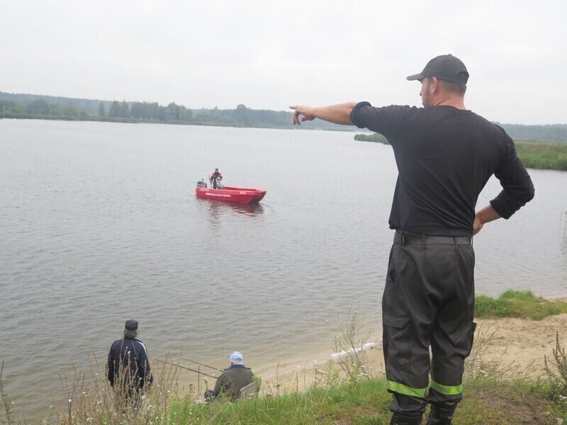 Grabica wszedł do wody i nie wypłynął szukali go strażacy Aktualizacja