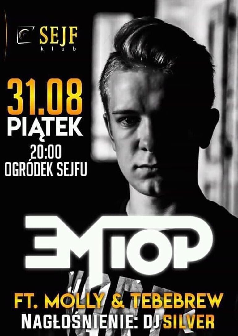 Młody raper na koncercie w Piotrkowie