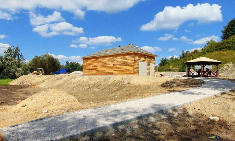 Stanice kajakowe w Sulejowie na ukończeniu