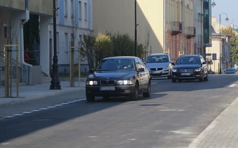 Pierwsze samochody przejechały ul. Sienkiewicza