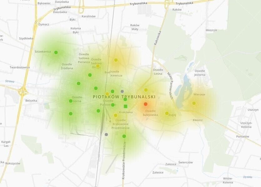 Zamontowano 20 czujników jakości powietrza w Piotrkowie