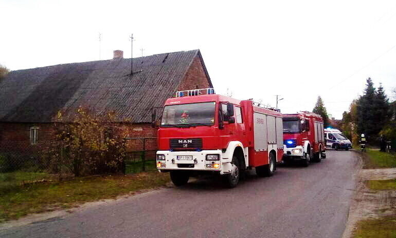 Pożar w Niechcicach. Nie żyje mężczyzna