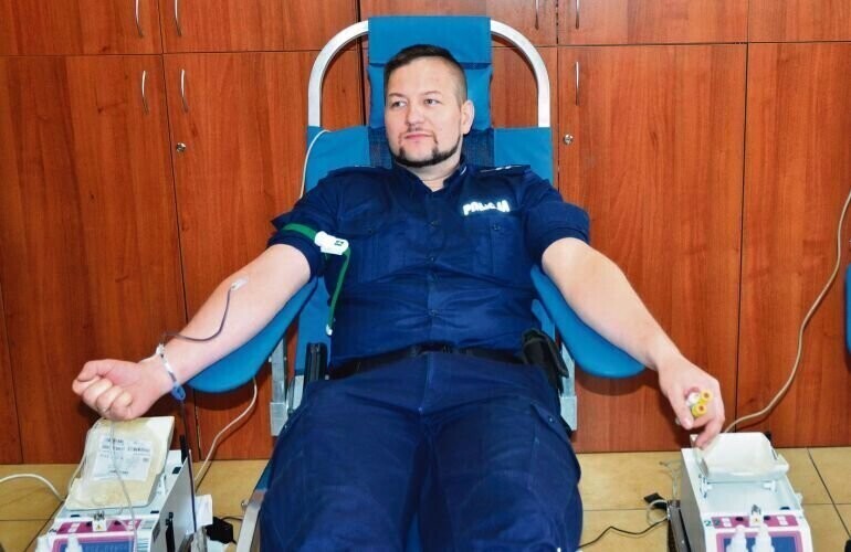 Zbierali krew dla strażaka ochotnika z OSP Zamość