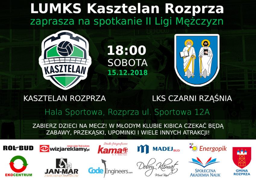 W sobotę przedostatni mecz w tym roku