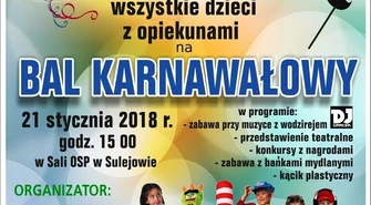 Sulejów dla Pokoleń zaprasza na bal karnawałowy 