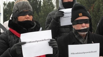 Milczący protest w centrum Piotrkowa