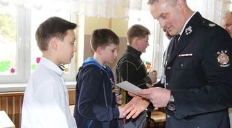 „Młodzież zapobiega pożarom” w Krzyżanowie