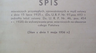 Poszukują bliskich przysięgłych mierniczych